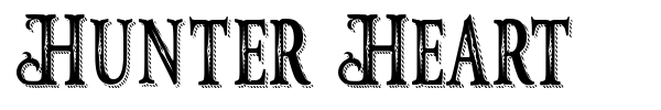 Hunter Heart font preview